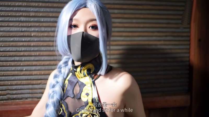 桥本香菜 原神cos申鹤独特疗养黑丝玉足 4K60帧 [1V/8.14G]