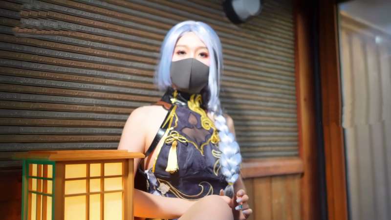 桥本香菜 原神cos申鹤独特疗养黑丝玉足 4K60帧 [1V/8.14G]