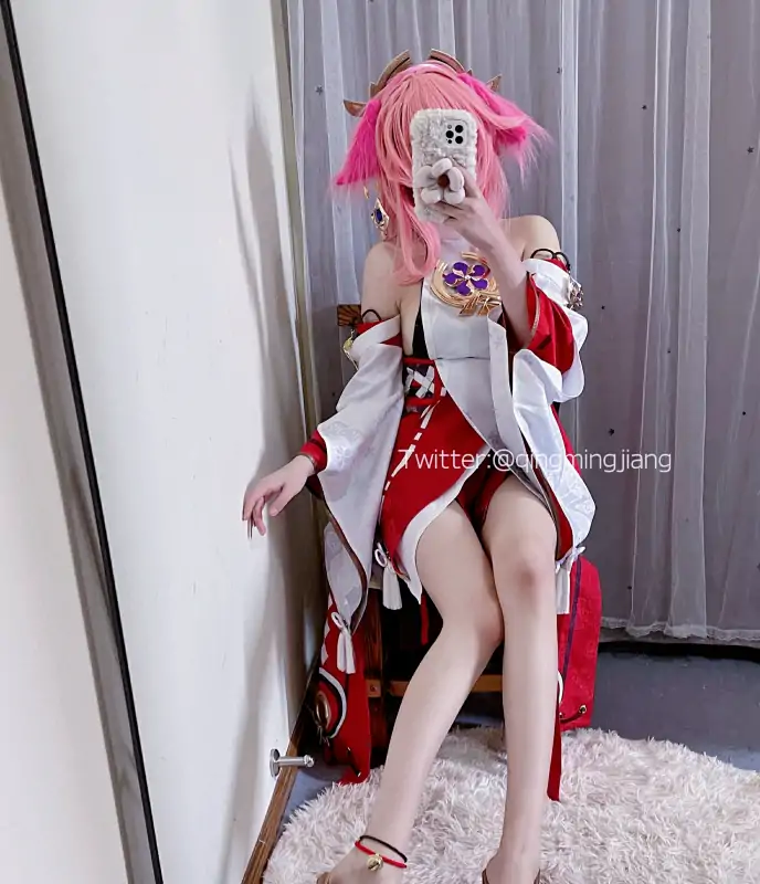 网红小青茗八重神子渔网袜两套 [61P+2V/827M]