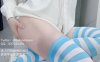 白桃少女(瑶瑶今天又失眠了) 条纹袜 [1V/1.58G]