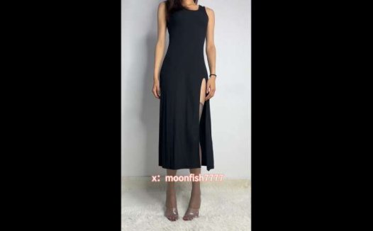 moonfish7777 黑色高叉裙灰丝+网袜 [2V/2.27G]