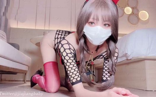 米娜学姐(小酒酱)网袜小恶魔 高清版 [1V/1.38G]